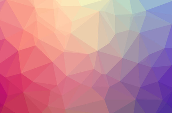 Illustration of red polygonal modern multicolor background