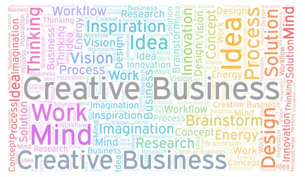 Nube Palabras Creative Business Hecha Solo Con Texto —  Fotos de Stock
