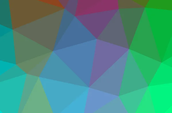 Illustration Der Blauen Abstrakten Polygonalen Schönen Mehrfarbigen Hintergrund — Stockfoto
