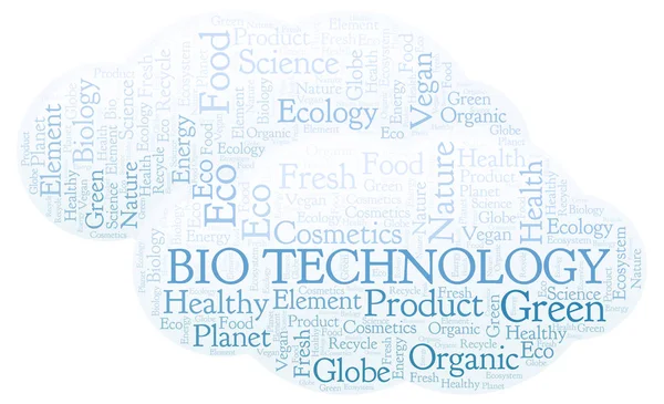 Nube Palabras Bio Technology Wordcloud Hecho Solo Con Texto —  Fotos de Stock