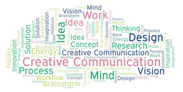 Creative Communication Word Cloud Made Text Only — Stock Photo, Image