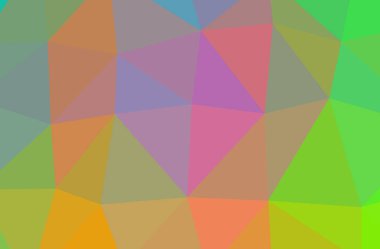 Yeşil poligonal güzel çok renkli arka plan resmi