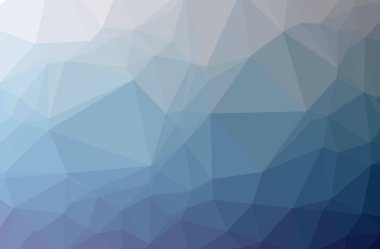 Soyut düşük poli mavi yatay arkaplan çizimi