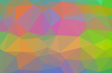 Yeşil poligonal modern çok renkli arka planı gösteren resim