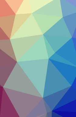 Güzel mavi düşük poli arka plan resmi