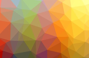 Turuncu soyut Çokgen çizimi güzel çok renkli arka plan