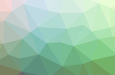 Yeşil soyut düşük poli resmi güzel çok renkli arka plan