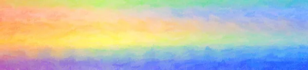 Иллюстрация Синего Желтого Воскового Карандашного Фона Абстрактная Краска — стоковое фото