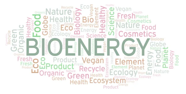 Bioenergi Word Cloud Wordcloud Gjorda Med Endast Text — Stockfoto