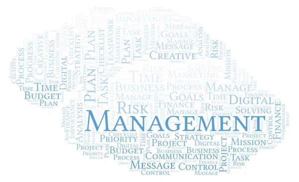 Management Word Cloud Nur Mit Text Erstellt — Stockfoto
