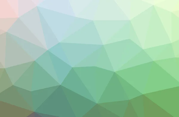 Illustration Green Abstract Low Poly Beautiful Multicolor Background — Stock Photo, Image