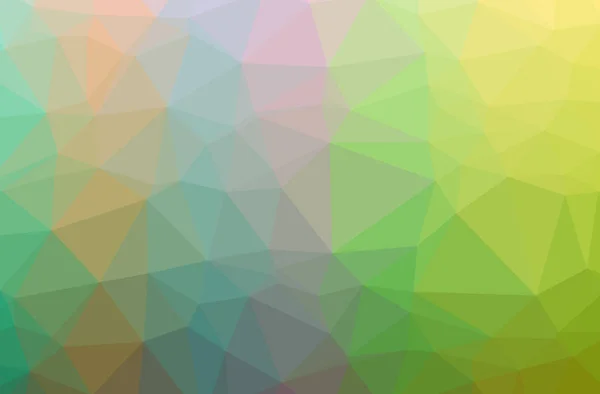 Illustration Grön Abstrakt Polygon Fin Multicolor Bakgrund — Stockfoto