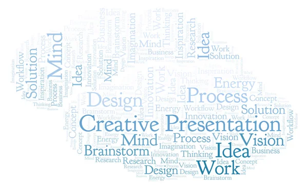 Creative Presentation Word Cloud Made Text Only — Stock Photo, Image