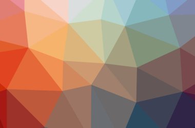 Güzel turuncu düşük poli arka plan resmi