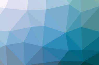 Soyut düşük poli mavi yatay arkaplan çizimi