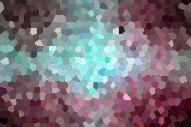 Dijital kırmızı ve mavi parlak küçük altıgen arka plan, soyut gösteren resim