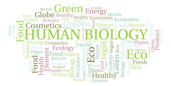 Nube Palabras Biología Humana Wordcloud Hecho Solo Con Texto —  Fotos de Stock