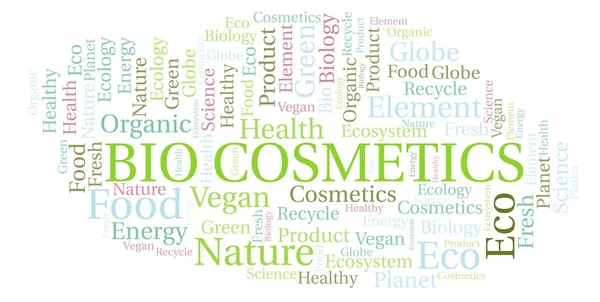 Bio Cosmetics word cloud. Wordcloud made with text only.