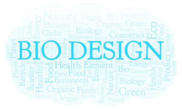 Bio Design Nuage Mots Wordcloud Fait Avec Texte Seulement — Photo