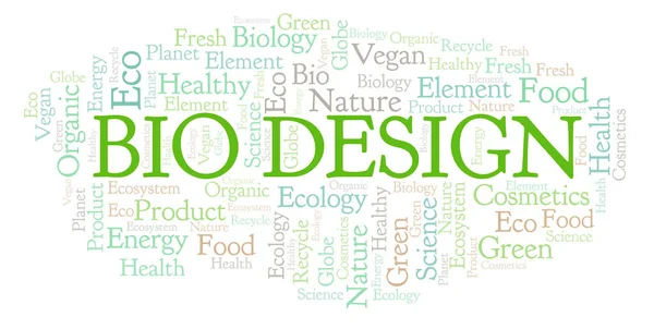 Bio Design word cloud. Wordcloud made with text only.