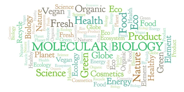 Molekylär Biologi Word Cloud Wordcloud Gjorda Med Endast Text — Stockfoto