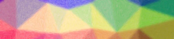 Illustration Von Grünen Blauen Gelben Und Roten Pastosen Hintergrund Abstrakte — Stockfoto