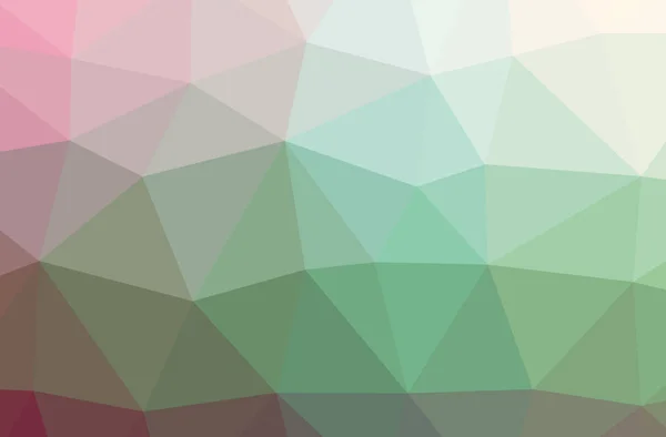 Illustration Abstract Low Poly Green Horizontal Background — Stock Photo, Image