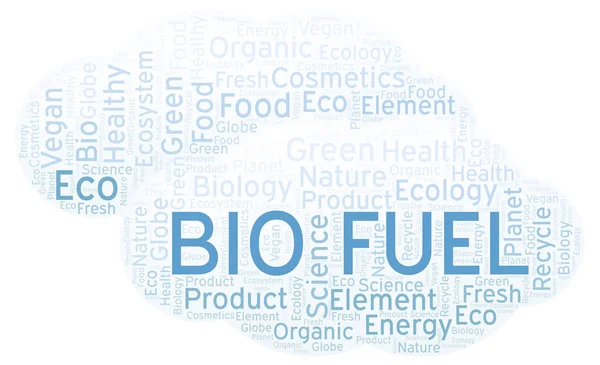 Bio Bränsle Word Cloud Wordcloud Gjorda Med Endast Text — Stockfoto