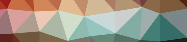 Illustration of abstract low poly orange banner background