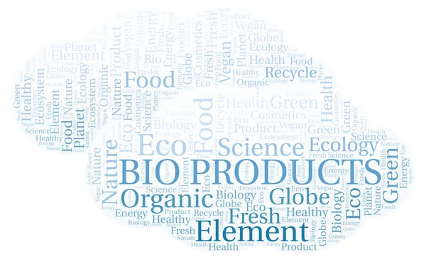 Bio Products Word Cloud Wordcloud Made Text Only — Stock Photo, Image