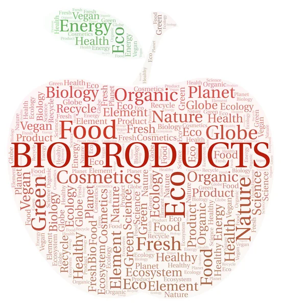 Bio Products Word Cloud Wordcloud Made Text Only — Stock Photo, Image