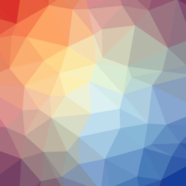 Soyut düşük poli mavi kare arka plan resmi