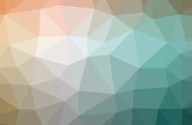 Soyut düşük poli mavi yatay arkaplan çizimi