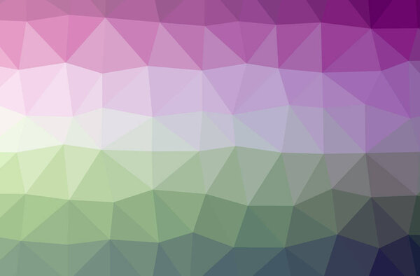 Illustration of abstract low poly pink horizontal background