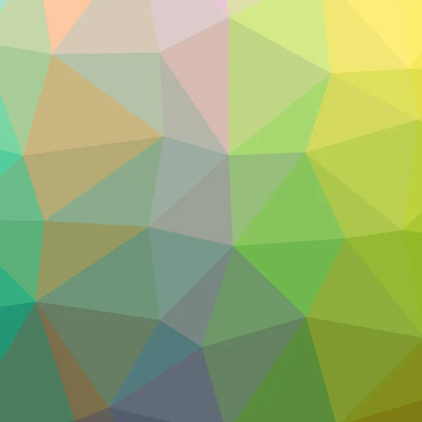 Illustration Von Abstrakten Low Poly Grünem Quadratischen Hintergrund — Stockfoto