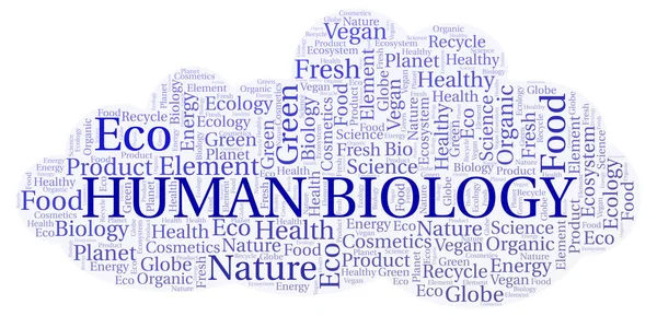 Nube Palabras Biología Humana Wordcloud Hecho Solo Con Texto —  Fotos de Stock