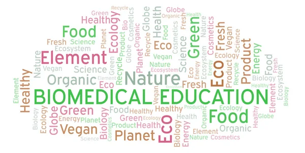 Nube Palabras Educación Biomédica Wordcloud Hecho Solo Con Texto —  Fotos de Stock