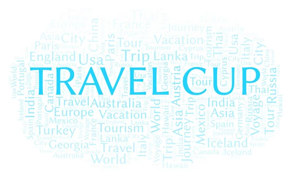 Travel Cup word cloud. Wordcloud made with text only.