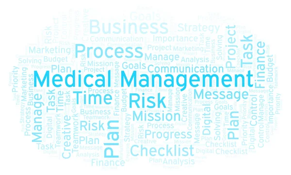 Medical Management word cloud, made with text only