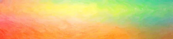Illustration Fond Crayon Cire Vert Orange Peinture Abstraite — Photo