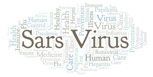Sars Virus word cloud, made with text only — Stock Image Sars Virus Word Cloud Made Text Only Royalty Free Stock Images