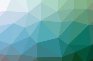 Soyut düşük poli mavi yatay arkaplan çizimi