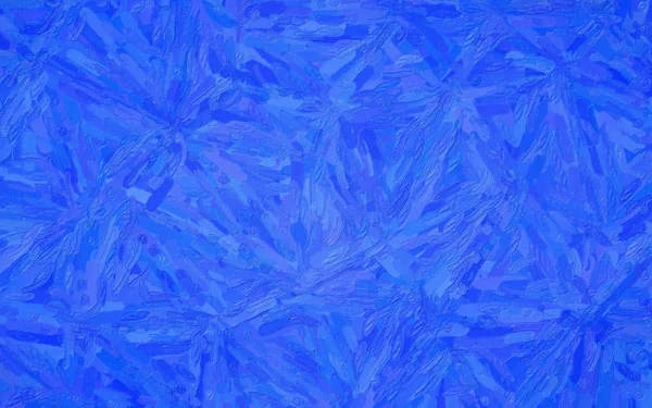 大きめのブラシの背景にブルーの厚塗りのイラスト — ストック写真