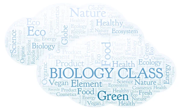 Nube Palabras Clase Biología Wordcloud Hecho Solo Con Texto —  Fotos de Stock