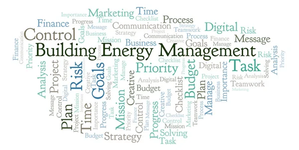 Building Energy Management word cloud, made with text only