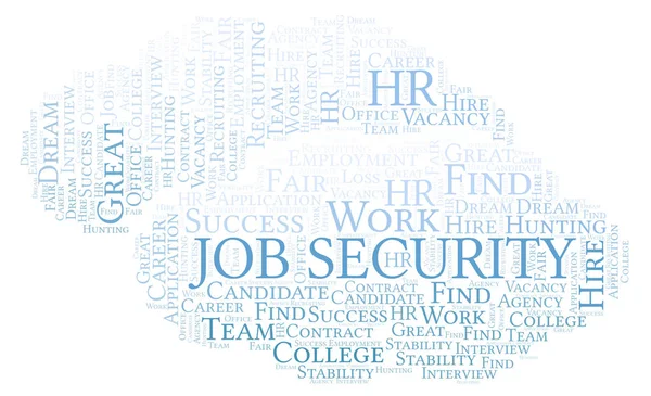 Job Security word cloud. Wordcloud made with text only.