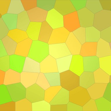 İllüstrasyon kare sarı parlak büyük altıgen arka plan