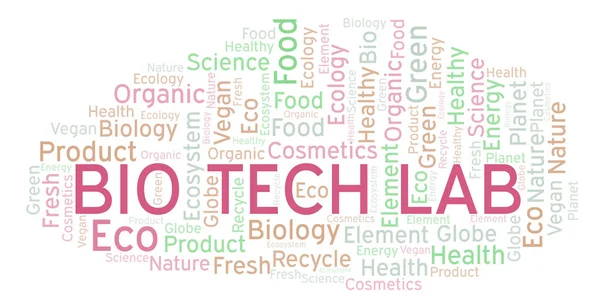Nube Palabras Del Laboratorio Bio Tech Wordcloud Hecho Solo Con —  Fotos de Stock