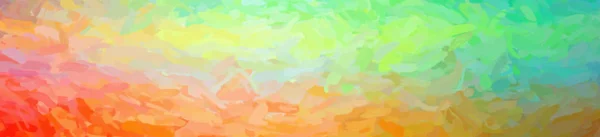 Illustration Des Grünen Und Orangen Impressionistischen Pastosen Hintergrundes Abstrakte Farbe — Stockfoto