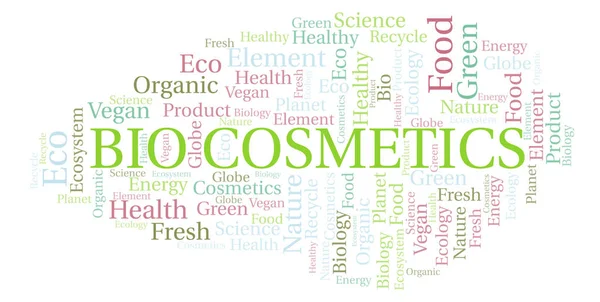 Bio Cosmetics word cloud. Wordcloud made with text only.